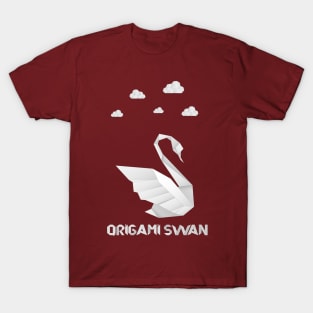 Origami Swan- Paper art T-Shirt